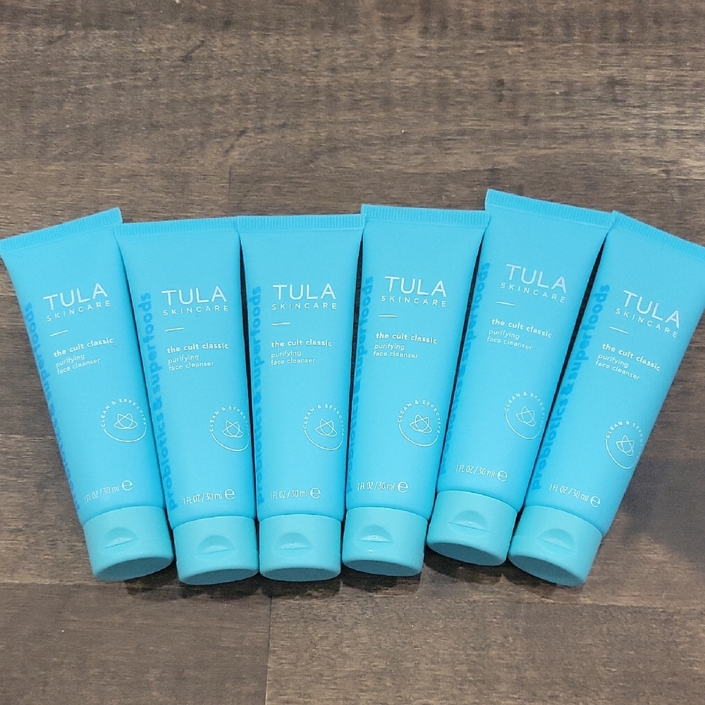 6 Bottles Tula Skincare The Cult Classic Cleanser Collection 1lf Oz